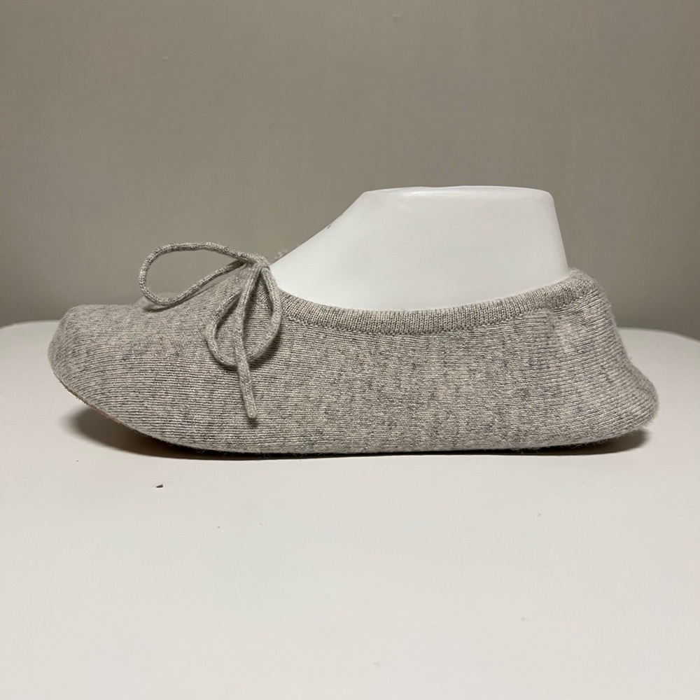 N. PEAL 100% Cashmere Women’s Slippers Fumo Gray EU 39-40 US 9-9.5 - Picture 1 of 10